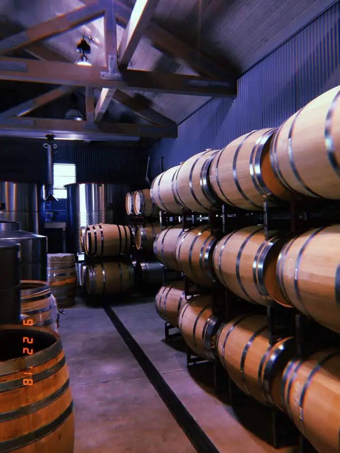 Where the Gargiulo line is stored for age and bottled on site.