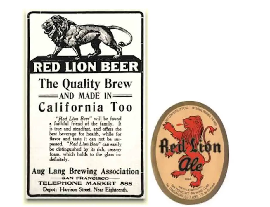 1912 ad. Photo:  Brewery Gems , 1938 Label. Photo:  Tavern Trove