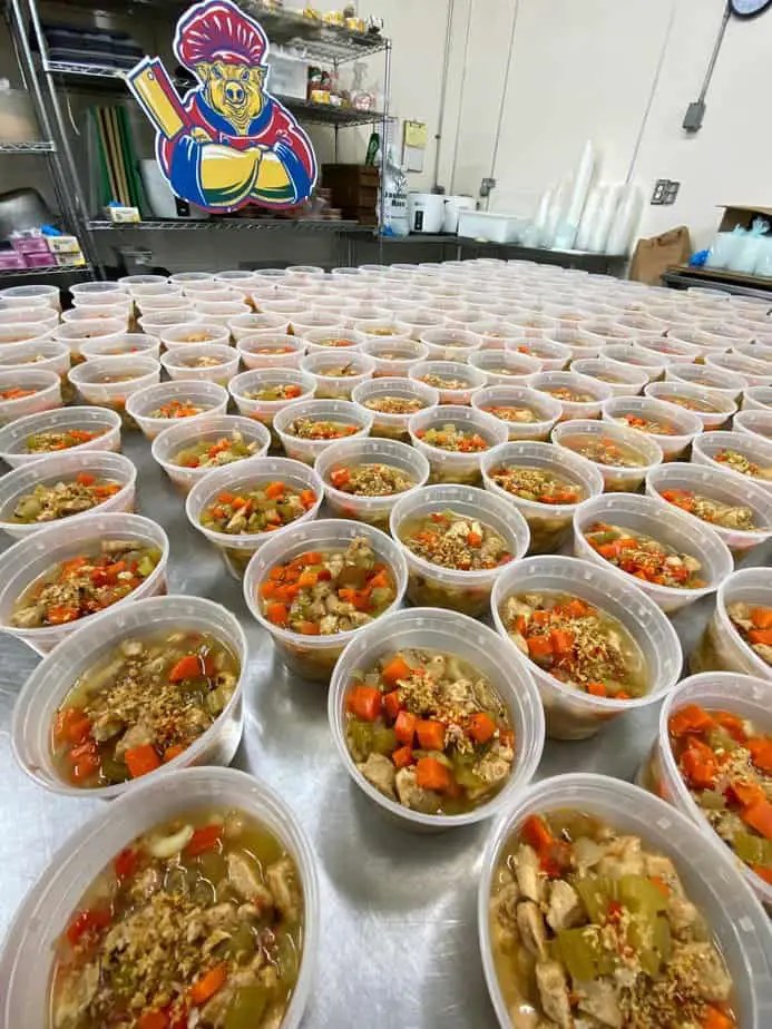 A table full of Senor Sisig’s “#Sisig4ThePeople,” aims to raise $100,000 to help fund the preparation and delivery of ready-to-go meals.