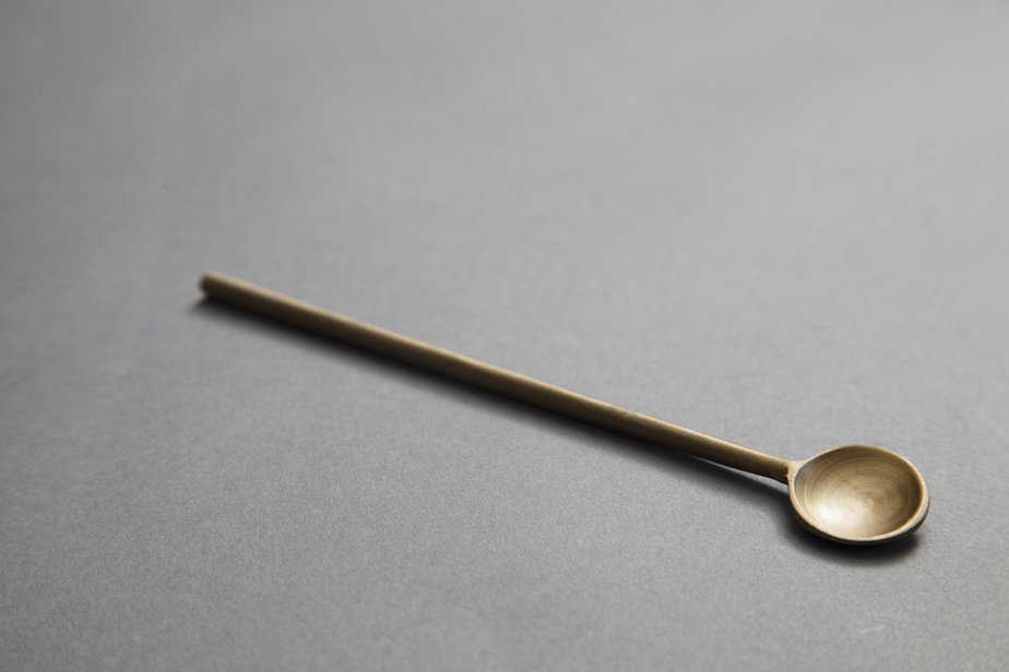 The brass spoon from our Holiday Gift Guide, photography by Roberto Lopez.