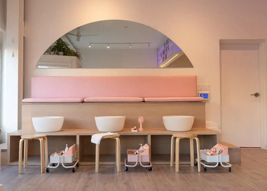 The pedicure station at High Five. Photo courtesy of High Five.