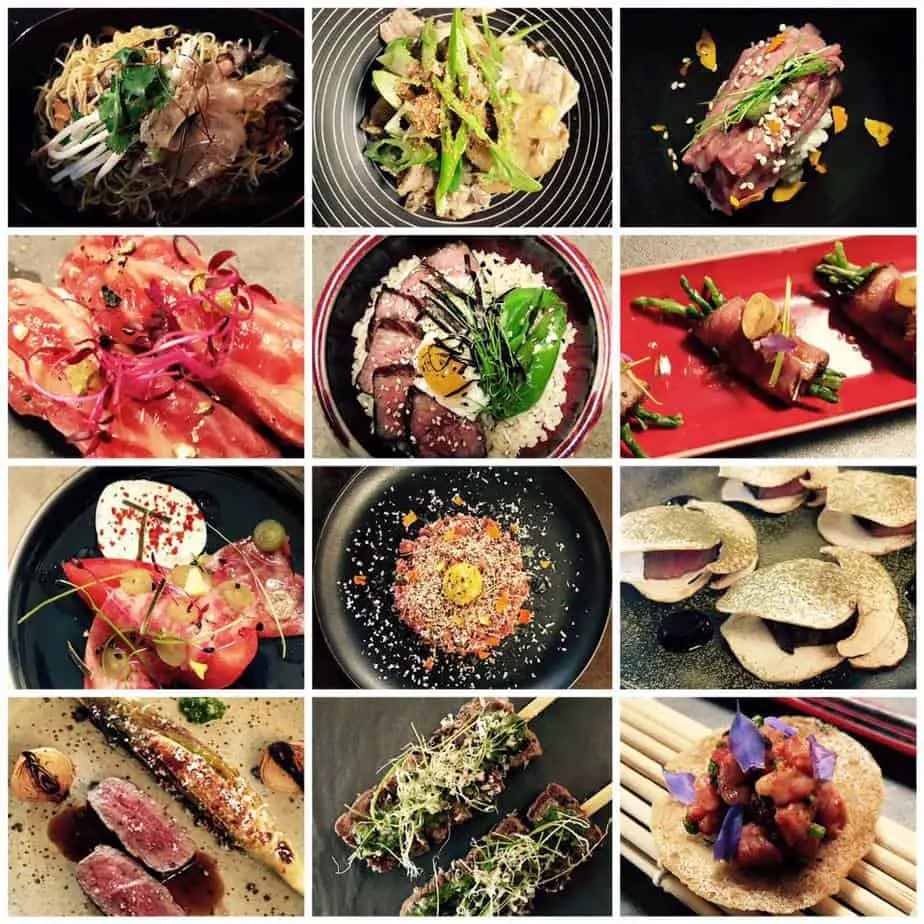A selection of Chef Noriyuki Sugie's menu.